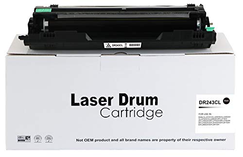 Brother Compatible DR243BK Black Drum Unit DR243CL, Page Yield 18,000,Compatible with DCP-L3510CDW DCP-L3550CDW HL-L3210CW HL-L3230CDW HL-L3270CW MFC-L3710CW MFC-L3730CDN MFC-L3750CDW MFC-L3770CDW von Eason Bros