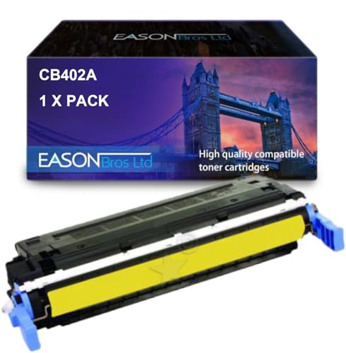 Remanufactured Replacemnent for HP Laserjet CP4005 Yellow Toner Cartridge CB402A, Compatible with Hewlett Packard Laserjet CLJCP4005 von Eason Bros