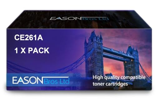 Compatible Replacement for HP Laserjet CP4025 Cyan Toner Cartridge HP648A CE261A Compatible with Hewlett Packard Laserjet CP4025 Laserjet CP4525 von Eason Bros