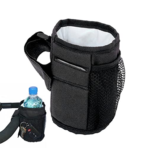 Eayoly Getränkehalter für Kinderwagen - Wasserdichter Flaschenhalter Haushaltsbedarf - Baby Care Supplies Tasse Seitentasche für Mädchen Jungen Babys Eltern Pflegekräfte von Eayoly