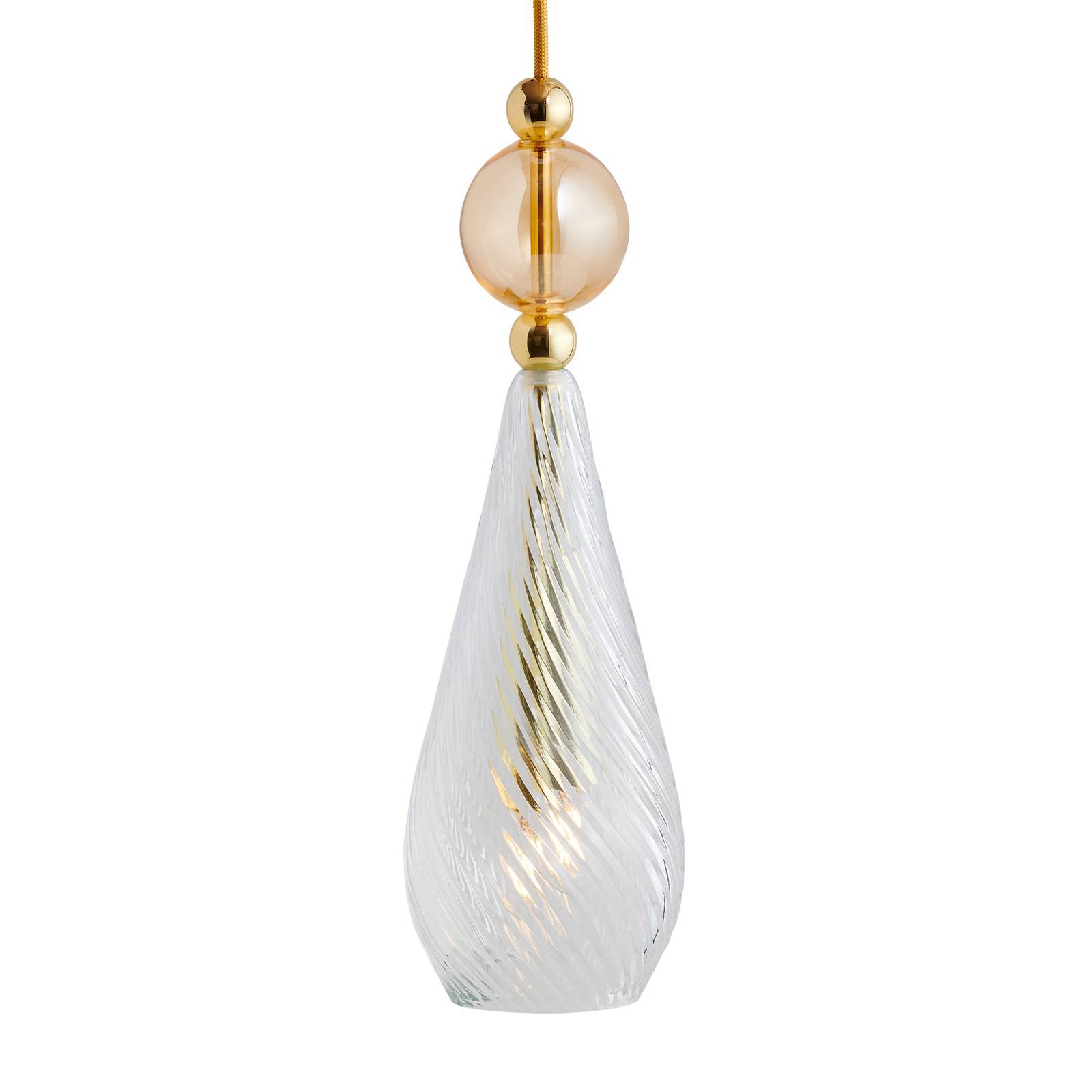 EBB & FLOW Smykke M gold crystal swirl gold-rauch von Ebb & Flow