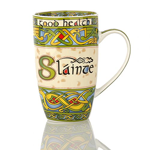 Eburya Sláinte Mug - Irischer Kaffeebecher mit keltischem Muster von Eburya