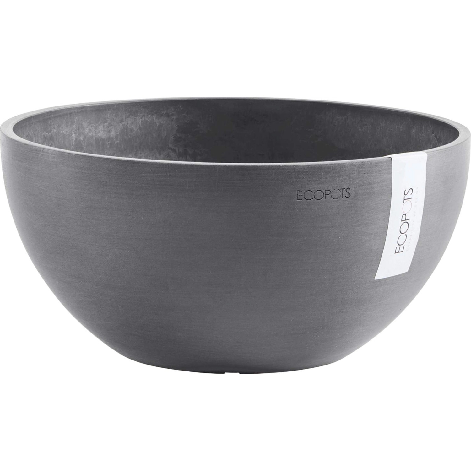 Ecopots Pflanzschale Brüssel Ø 30 cm Grau von Ecopots