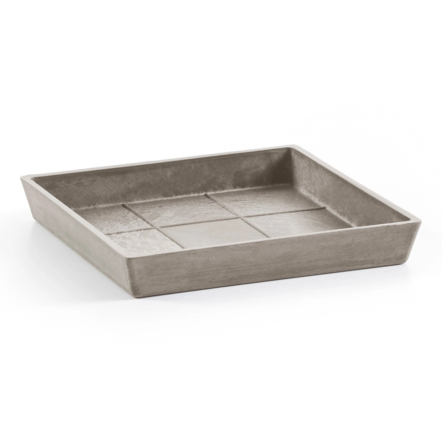 Ecopots Untersetzer Rotterdam Eckig Braungrau 38,5 cm x 3,4 cm von Ecopots