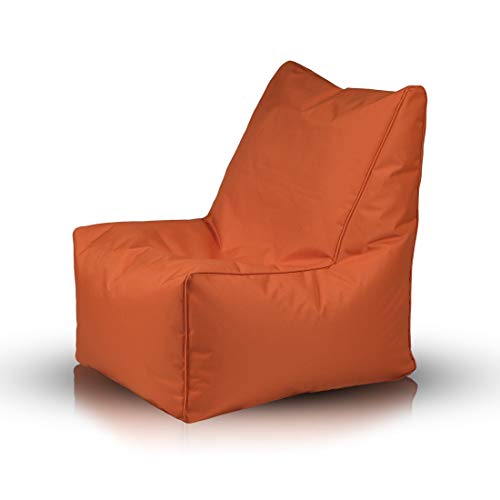 Ecopuf Solid Hochwertiger Sitzsack Sitzkissen aus Polyester 82 x 60 cm - Kissen Lounge Sessel für Erwachsene und Kinder - Gemütlicher und hochwertiger Hängesessel Farbe Hellbraun NC11 von Ecopuf