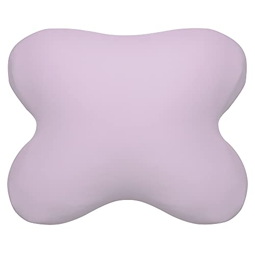 Edda Lux Bezug passend für Tempur All-Around Schlafkissen, 60/56 x 50/48 cm, formbeständiger Jersey Kissenbezug für Schmetterlingskissen, aus 100% Baumwolle, in Lavendel von Edda Lux