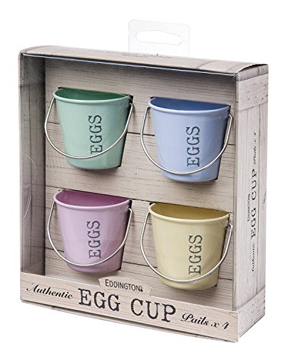 Eddingtons Egg Cup Buckets - Set of 4 Pastel Colours by Eddingtons von Eddingtons