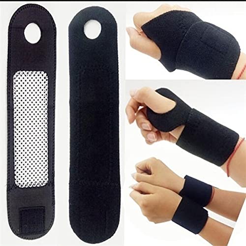 Beheizte Handgelenkbandage, 1 Paar Turmalin Selbsterwärmende Handgelenkbandagen Magnetfeldtherapie Sport Unisex Handgelenkbandage Support Protector von Eddwiin