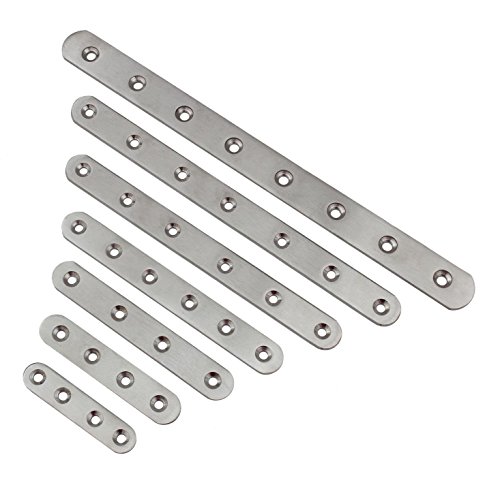 Edelstahl Lochplatte Verbinder in 7 Größen zur Auswahl (200x19mm) von Edelstahlmarkenshop