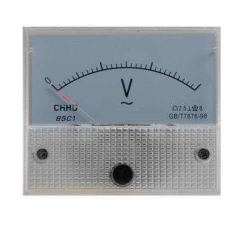 Voltmeter AC/DC Einbauinstrument Auswahl: Volt 3V – 500V Gleich oder Wechselspannung (Wechselspannung 0-100V) von Edelstahlshop