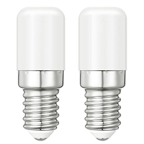 E14 LED Warmweiss 3000K Glühbirne 2W Ersatz 25W Halogenlampen für Kühlschranklampe Salzlampe Dunstabzugshaube Wandlampen Kleine Fassung E14 LED Birne, Kein Flackern LED Lampe E14, 2 Stück von Eihern
