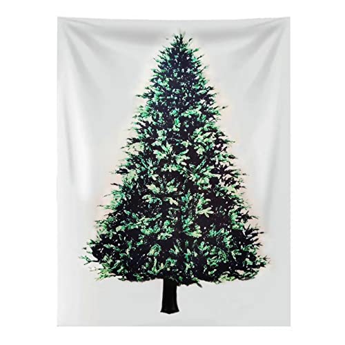 Eimilaly Weihnachtsbaum Wandteppich mit Nägeln, Flanell Wandteppich hängende Wandteppiche Geschenke für Weihnachten Dekoration, Geburtstag und Zimmer Dekor etc, 60x40in von Eimilaly