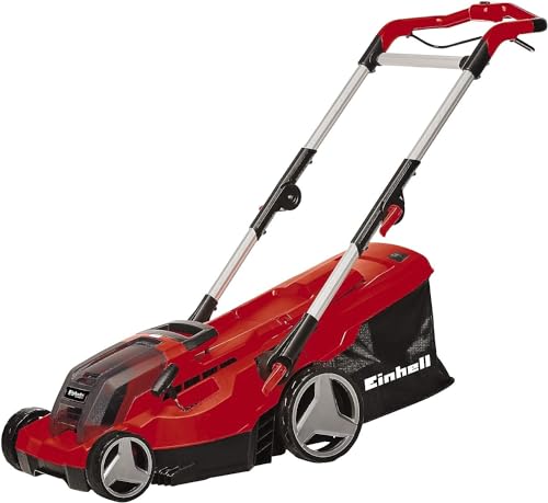 Einhell Akku-Rasenmäher GE-CM 36/37 Li-Solo Power X-Change (36 V, 37 cm Schnittbreite, bis 400 m², 45L Grasfangkorb, 25-75 mm Schnitthöhe, ohne Akku) von Einhell