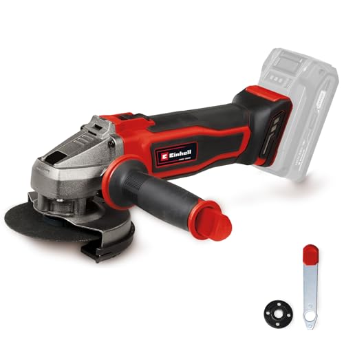 Einhell Akku-Winkelschleifer TE-AG 18/115-2 Li - Solo Power X-Change (18 V, 115 mm Scheibendurchmesser, 28 mm Schnitttiefe, Zusatzhandgriff, inkl. Trennschutz, ohne Akku) von Einhell