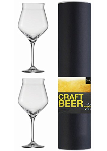 EISCH Craft Beer Kelch Experts Bierglas 203/2 2 Stück in Geschenkröhre gratis 1 Glasreinigungstuch von EISCH