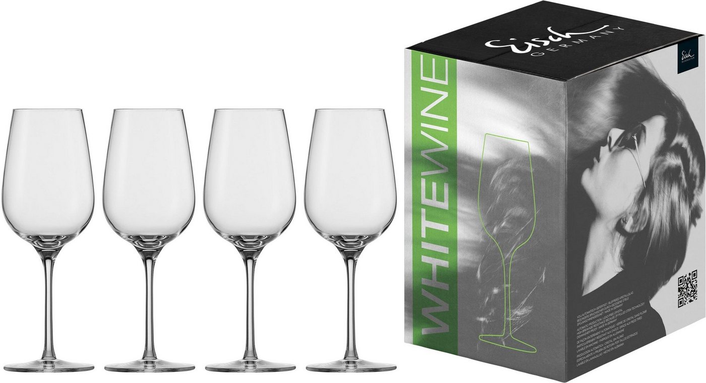 Eisch Weißweinglas Vinezza, Kristallglas, bleifrei, 360 ml, 4-teilig von Eisch