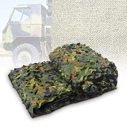 Ejoyous Tarnnetz Camouflage Netz, Woodland Armee Tarnung Net für Deko Waldlandschaft Jagd Chiglia Tarnnetz Camouflage Netz Für Waldlandschaft Jagd Outdoor 1,5 x 7 m von Ejoyous