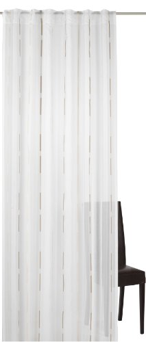 Elbersdrucke Calypso 06 Fertigdekoration, Polyester, weiß-braun, 255 x 140 cm von Elbersdrucke