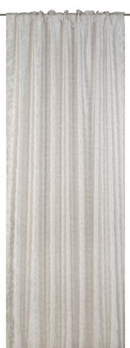 Elbersdrucke Dacapo 00 Fertigdekoration, Polyester, weiß-Creme, 255 x 140 cm von Elbersdrucke