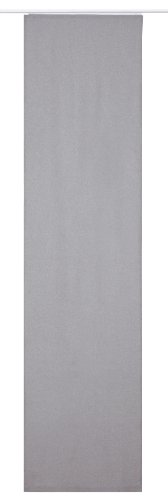Elbersdrucke blickdichter Schiebevorhang Lino 07 grau 245 x 60 cm Flächenvorhang für Wohnzimmer Schlafzimmer Flur 190286 von Elbersdrucke
