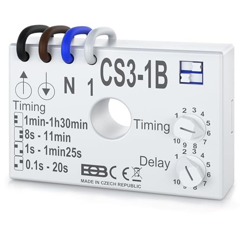 Elektrobock CS3-1B Nachlaufrelais Unterputz, Weiß von Elektrobock