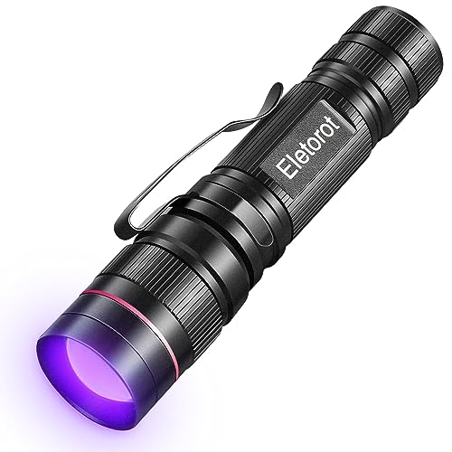 Eletorot UV Taschenlampe LED Handlampe Schwarzlicht, Detektor für Falsche Papiergeld oder Eingetrocknete Urin Flecken von Eletorot