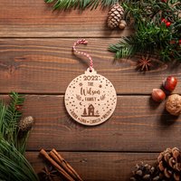 Familie Weihnachtskugel, Weihnachtsdekoration, Personalisierte Baumdekoration, Ornament, Weihnachten 2023, Erstes Mit Der von ElfPersonalisedGifts
