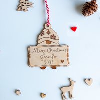 Personalisierte Frohe Weihnachten Christbaumkugel, Weihnachtsschmuck, Weihnachtsgeschenk Für Geliebte Person, Einweihungsgeschenk von ElfPersonalisedGifts