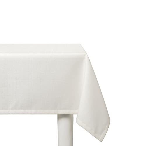 Elfida Deluxe Tischdecke abwaschbar - Schmutzabweisendes Tischtuch in Gastro-Qualität - Reißfeste und Formstabile Tischdecken aus hochwertigem Polyester - Premium Tischdecke (Creme, 150 x 160 cm) von Elfida