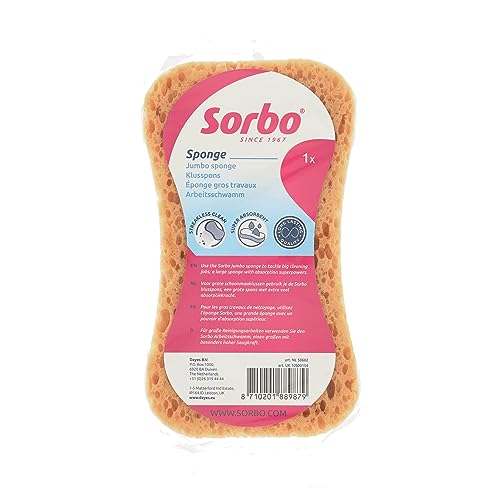 Sorbo Arbeitsschwamm, groß, Viskose, perfekt für die tägliche Reinigung, hochwertig, besonders saugfähig, Reinigungs-Essential von Sorbo