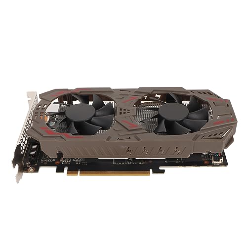 Elprico 1060 6G GDDR5 192-Bit-Speichergrafikkarte mit 8008 MHz Speicherfrequenz, Dual-Fan-Kühlung, HDR-Technologie für Stabiles Gaming von Elprico