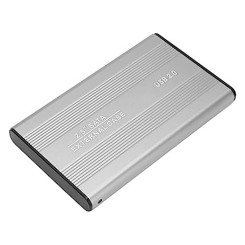 Elprico Externe 2,5-Zoll-Festplatte, USB 2.0, Weitgehend Kompatibel, Leicht und Tragbar, Design aus Aluminiumlegierung, Schlanke Größe, Kollisionssensor Im Inneren, für Win 7, (500 GB) von Elprico