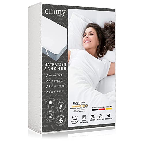 Emmy Home Matratzenschoner 140x200cm – waschbare Inkontinenzunterlage, Nässeschutz – Atmungsaktive, Matratzenauflage für Allergiker (140x200cm) von Emmy Home