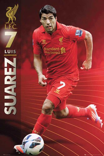 Empire 552280 Fußball Liverpool Suarez 12/13 Sport Poster Fußball 61 x 91.5 cm von Empire