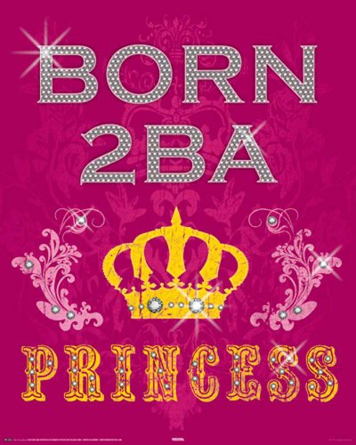 Empire Merchandising 523334 Born to be a - Princess Fun Spaß Mini-Poster - Druck - Grösse 40 x 50 cm von Empire
