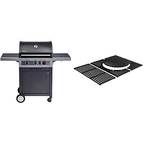 Enders Gasgrill BOSTON BLACK 3 K TURBO, 3-Brenner aus Edelstahl & SWITCH GRID Rost-in-Rost System, Gusseisen, für Gasgrill BOSTON 3-Brenner, Grill-Zubehör, Grillrost, optionale Einsätze, Sear Grate von Enders