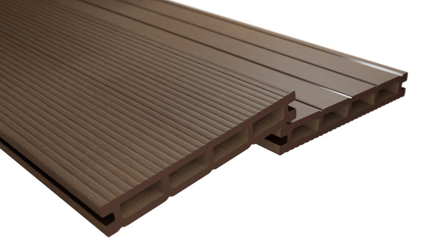 Endorphin Terrassendielen ® 14m² Braun WPC Terrassendielen Komplettset von Endorphin