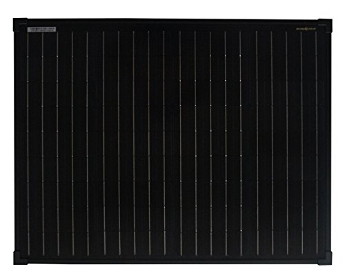 enjoy solar® Monokristallines Solar panel deal für Wohnmobil, Gartenhäuse, Boot (Mono 50W Black) von enjoy solar