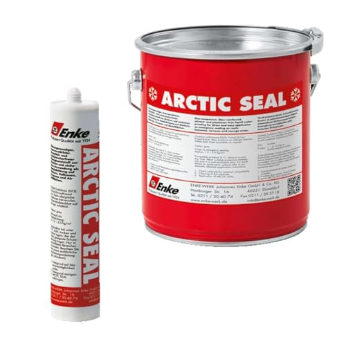 Enke ARCTIC SEAL - NOTABDICHTUNG - | grau | 3,6kg | feuchtigkeitshärtender PUR zur schnellen Reparatur-Abdichtung | für Dach Garage Pool Terrasse Balkon | schnellhärtend, auch unter 0°C verarbeitbar von Enke