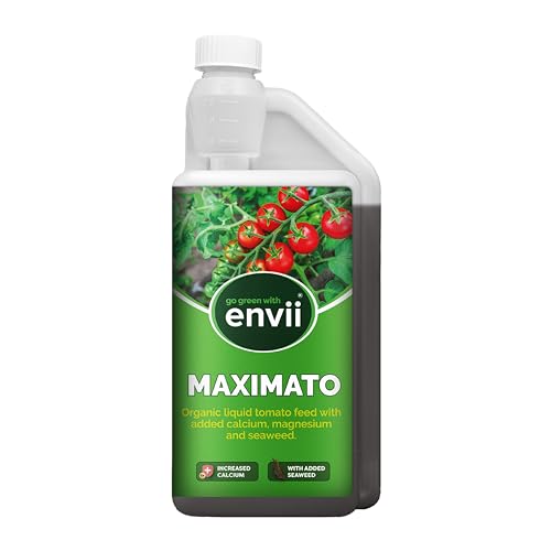 Envii Maximato – Bio Flüssig Tomatendünger mit Zusatz von Algen, Kalzium und Magnesium – 1 L Ergibt 250 L von Envii