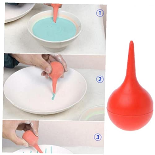 Ericetion Rote Weiche Silikon-Keramik-Keramik-Kugel-Clay-skulptur-Werkzeuge Keramik-Keramik-Blow-präzision Unterglasur-applikator von Ericetion
