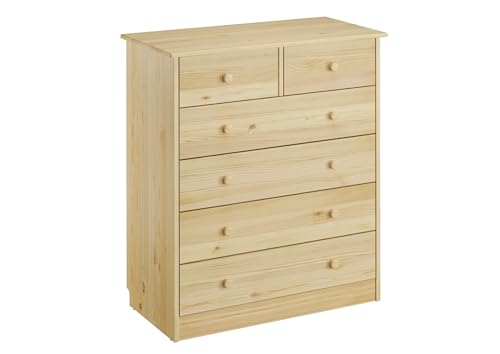 Erst-Holz Kommode Sideboard Anrichte Kiefer Natur 2+4 Schubladen 90.50-13 von Erst-Holz