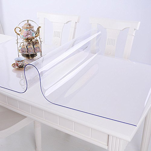 Ertex Tischdecke Tischfolie Schutzfolie Tischschutz Folie Transparent 2,5 mm 1A Qualität geeignet für den Kontakt mit Lebensmitteln (90 x 410 cm) von Ertex