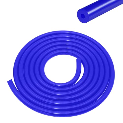 Silikon Vakuumschlauch Unterdruckschlauch Kfz 3 mm Innendurchmesser Silikonschlauch 5m Blau FüR Alle Luft, Pumpen, Turbinen, Vakuumarmaturen Oder Einlass, Auslassarmaturen (Blau 3mm) von Erzekrim