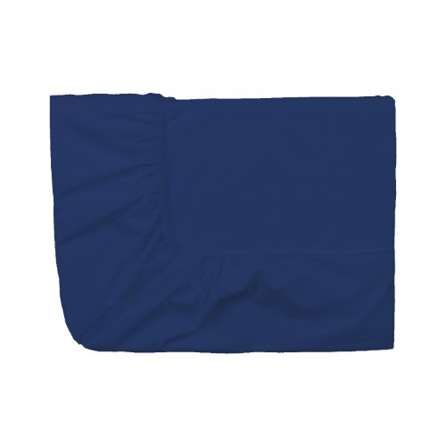 Essix Royal Line Spannbettlaken, Perkal-Baumwolle, blau, 2 x 90 x 200 cm von Essix Home Collection