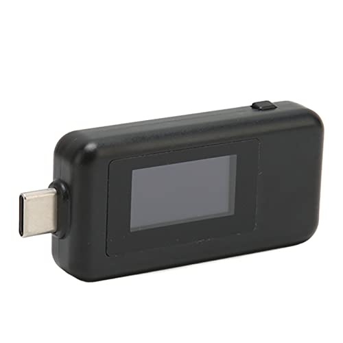 Estink USB-Leistungstester, Leistungsvoltmeter Amperemeter für QC2.0 QC3.0 PD Samsung Schnellladeprotokollerkennung, Echtzeit-Messgerät mit Hoher Genauigkeit (Schwarz) von Estink
