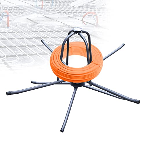 Esyogen Fußbodenheizung Kabel Max. 115 Kg Abroller Rohrhaspel Aufwickler Abrollgerät,für Fußbodenheizung Wie Pert/Pex/Pe von Esyogen