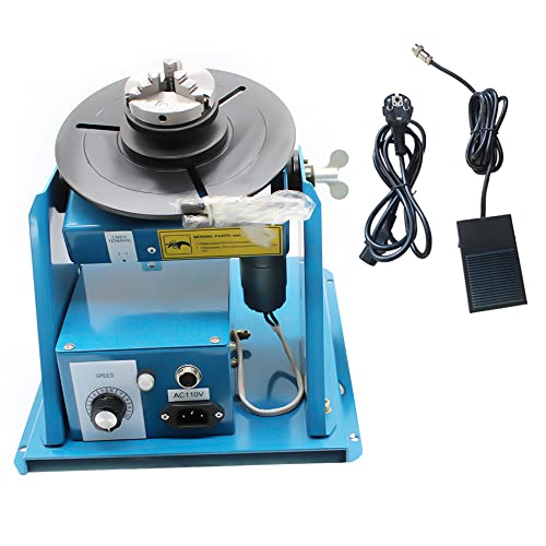 Schweißdrehtisch 3 Jaw 0-90° Welding Turntable Turntable Manipulator Welding Positioner Rotary Table zum Schweißen der Ringschweißnaht verwendet,Vertikale 5KG/Horizontale 10KG von Esyogen