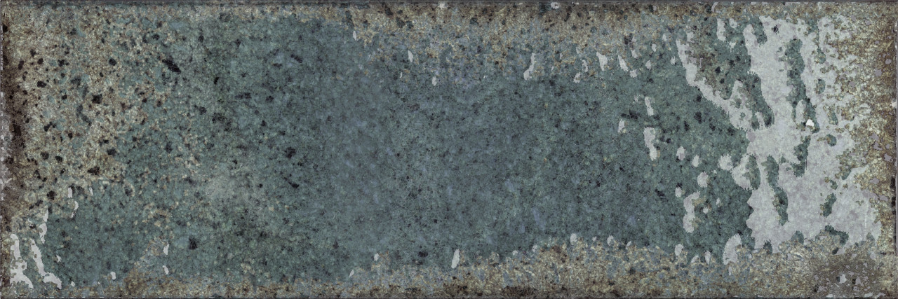 Wandfliese Alma 10 x 30 cm grün glanz von Euro Stone