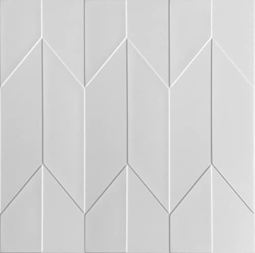 25qm / 3D Wandpaneele Wandverkleidung Deckenpaneele Platten Paneele Weiß POLYSTYROL MATERIAL (25qm = 100Stück) von Eurodeco